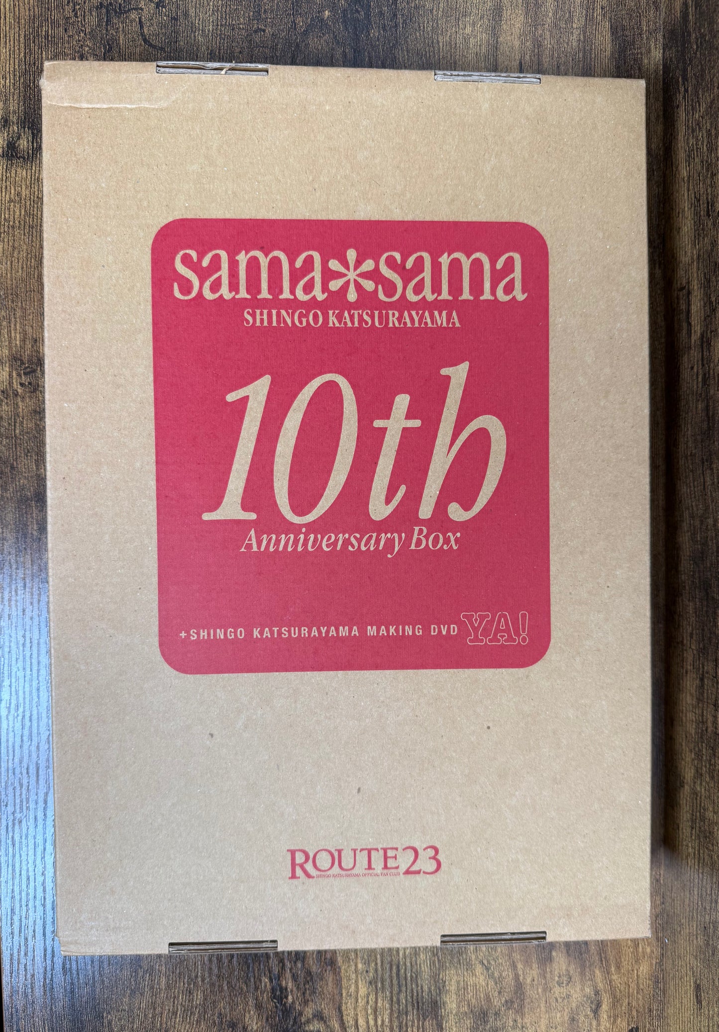 sama*sama / SHINGO KATSURAYAMA 10th Anniversary Box (2001) Fan Club ROUTE23 Limited Edition