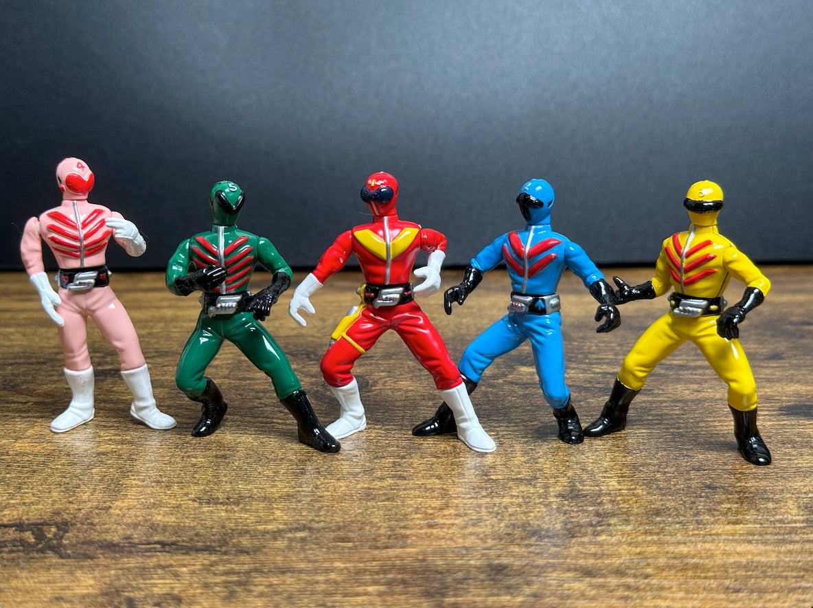 Himitsu Sentai Gorenger Mini Figure Set (Banpresto, 1999)