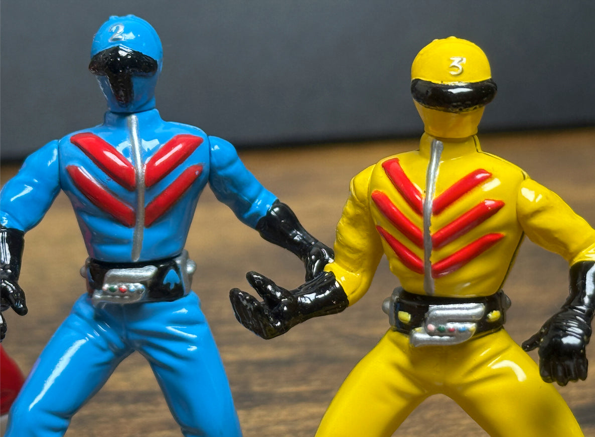 Himitsu Sentai Gorenger Mini Figure Set (Banpresto, 1999)