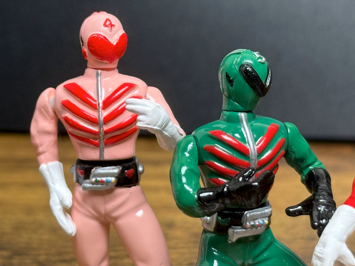 Himitsu Sentai Gorenger Mini Figure Set (Banpresto, 1999)