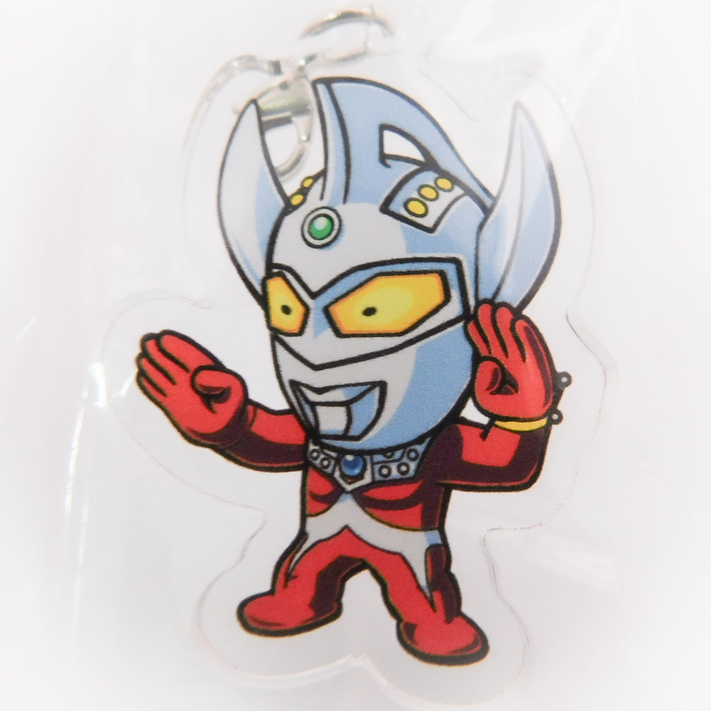 Ultraman Festival Metal Button with Hanging Acrylic Charm (Ultraman Taro)