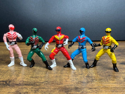 Himitsu Sentai Gorenger Mini Figure Set (Banpresto, 1999)